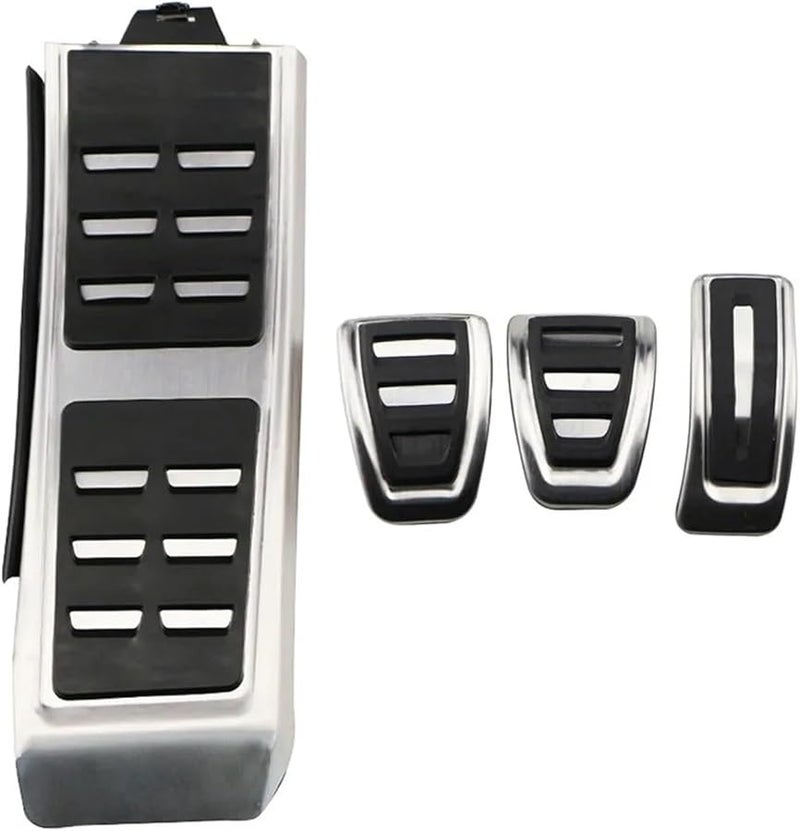 Stainless Steel Non Slip Car Foot Pedal Covers 4 Pcs For Audi A6 C6 C7 C8 2004 2022 - Image 1